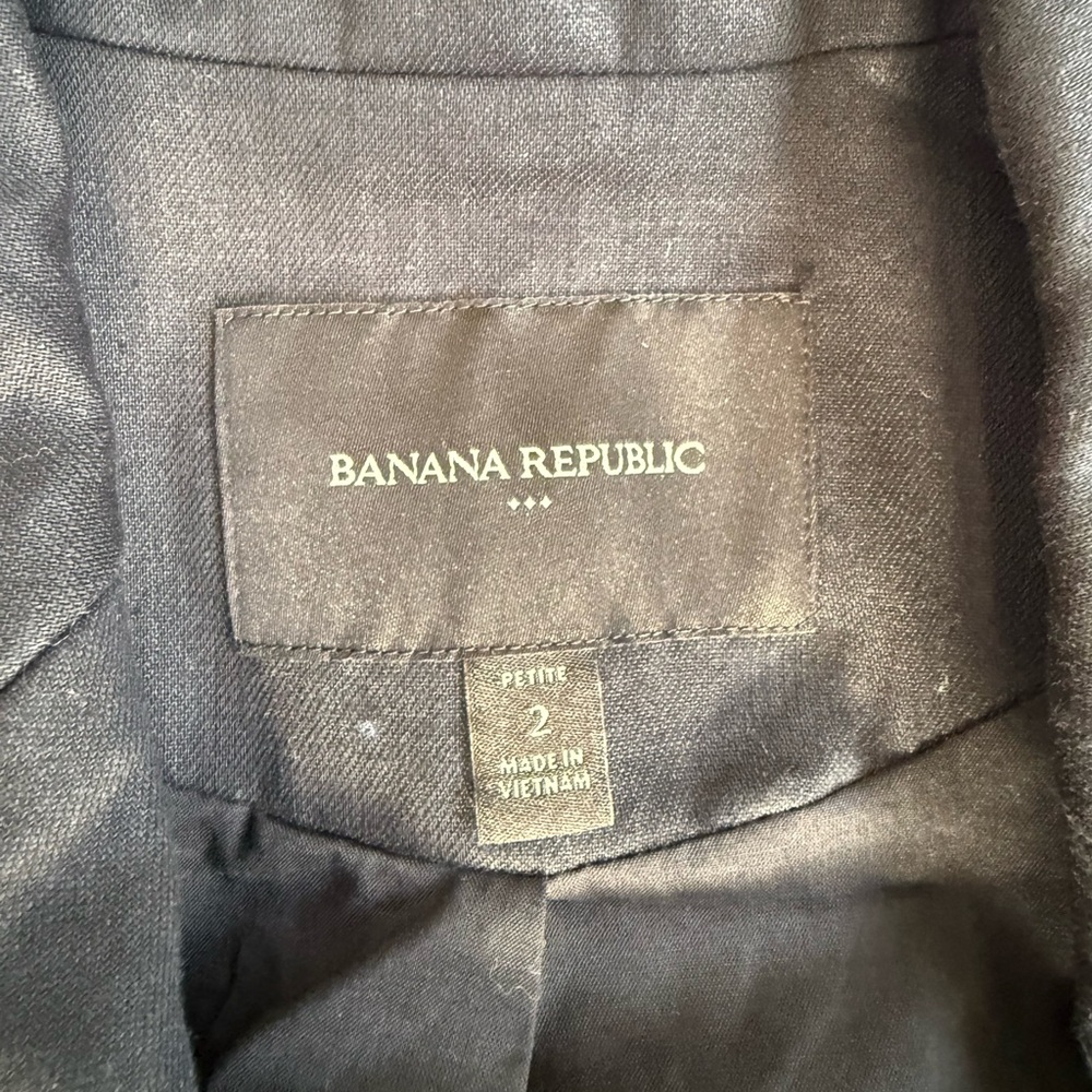 Banana Republic Classic Black Women's Blazer Business Casual Petite - Picture 2 of 3